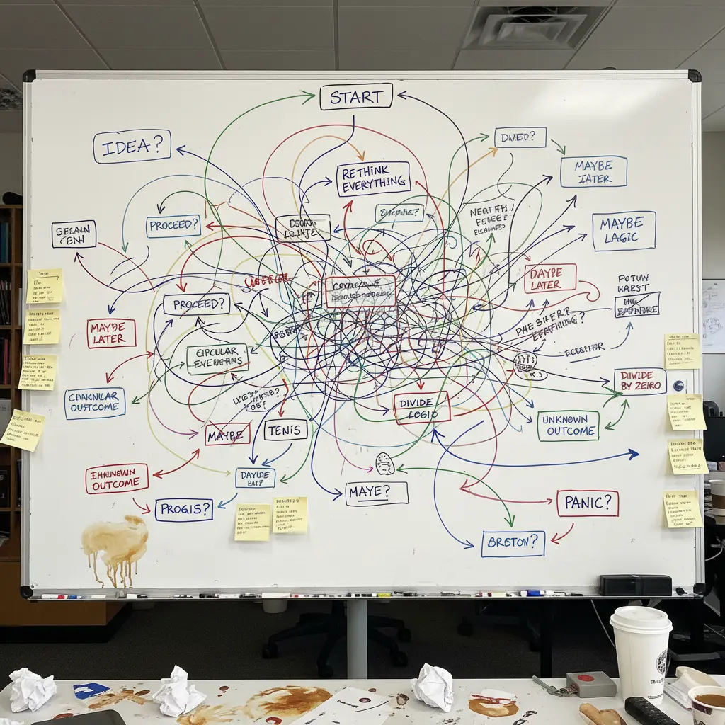 Complex survey logic whiteboard
